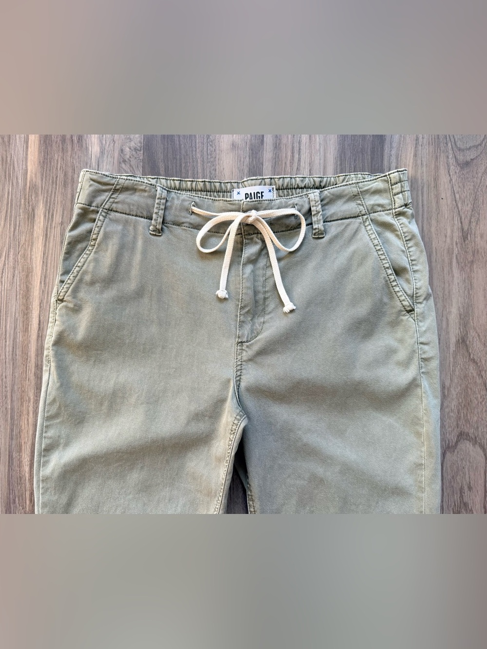 PAIGE Christy Vintage Coastal Green Pants Size 28 - Picture 8 of 13